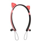 Color sans fil bluetooth 5. 0 couteur chat oreilles forme mignon tour de cou casque casque avec micro, ...
