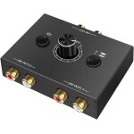 Commutateur audio rca l / r jack 1(2) - entre - 2(1) - sortie, analogique stro aux switch slecteur ...