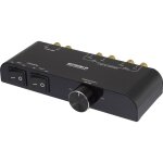 Commutateur pour haut - parleur 2 ports speaka professional sp - 6518220 noir