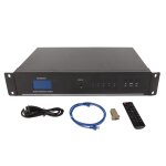 Commutateur hd 4k 8 en 16 sorties 4k 30hz, alliage d'aluminium, change  chaud, dvi vga edid hd, commutateur ...