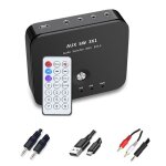 Commutateur aux stro  4 ports, 3. 5mm, 3 en 1, rcepteur de musique sans fil, adaptateur audio bluetooth ...