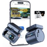 Compacte dashcam - ecran transparent avec contr�le vocal, supercondensateur, 2k1296p dashcam voiture, ...