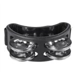 Compagnon de tambour elliptique pour enfants, main, pied, jingle, tambour, dos, tambourin, instruments ...