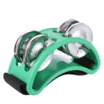 Compagnon de tambour elliptique pour enfants, main, pied, jingle, tambour, dos, tambourin, instruments ...