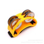 Compagnon de tambour elliptique pour enfants, main, pied, jingle, tambour, dos, tambourin, instruments ...