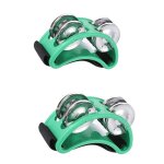 Compagnon de tambour elliptique pour enfants, main, pied, jingle, tambour, dos, tambourin musical, persch, ...
