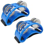 Compagnon de tambour elliptique pour enfants, pied a main, tambour jingle, dos de tambourin musical, ...