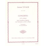 Antonio vivaldi : concerto fvii / 5 rv461 in a minor - recueil tenor saxophone, soprano saxophone 979004628950 ...
