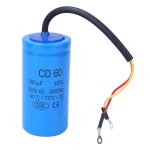 Condensateur de démarrage cd60, 250 v, 300 uf, pour appareils electroménagers Condensateur de démarrage cd60, 250 v, 300 uf, pour appareils electroménagers
