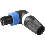 Connecteur audio nl4fc speakon 4 broches  angle droit mle nl4 adaptateur haute puissance 4 ples haut ...