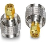 Connecteur coaxial sma vers n adaptateur coaxial m�le vers n m�le pour c�ble d'extension d'antenne wi ...