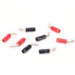 Connecteurs de fiches bananes, 8 pi�ces de bornes de fil de 2mm de haut - parleur, connecteur de c�ble ...