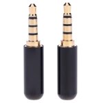Connecteur de fil, adaptateur audio st�r�o, 1 / 8in, 3. 5mm, 3. 5mm, 4 ports, pour bricolage, r�paration ...