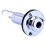 Connecteur jack pour guitare electrique acoustique, 6. 35mm, 1 / 4  , en m�tal, connecteur femelle, montage ...