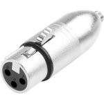 Connecteur de microphone xlr vers trs 3, 5 mm 3 broches xlr femelle vers trs femelle verrouillée 1 / ... Connecteur de microphone xlr vers trs 3, 5 mm 3 broches xlr femelle vers trs femelle verrouillée 1 / ...