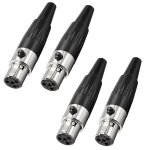 Connecteur mini xlr 4 broches adaptateur ta4f connecteur audio femelle microphone, remplacement de l'extrmit ...