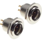 Connecteur mini xlr bo�tier 3 broches - contacts plaqu�s or, bo�tier m�tallique - prise m�le connecteur ...