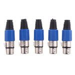 Connecteurs xlr femelles pour micro et jack, 5 pi�ces