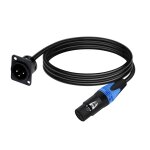 Connecteur xlr mâle de type d vers xlr femelle, câble de passage, convertisseur de passage xlr a 3 broches, ... Connecteur xlr mâle de type d vers xlr femelle, câble de passage, convertisseur de passage xlr a 3 broches, ...