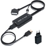Convertisseur hdmi vers pritel, adaptateur hdmi scart avec cbles hdmi et pritel audio stro vido ...