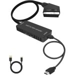Convertisseur pritel vers hdmi avec cble hdmi, adaptateur hd 720p / 1080p convertisseur vido audio ...