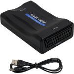 Convertisseur pritel vers hdmi, cble scartto hdmi pour lecteur dvd vers tv, convertisseur scarthdmi ...