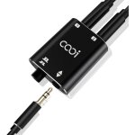 Cooidea commutateur audio st�r�o 3, 5mm jack, 2(1) entr�e sur 1(2) sorties avec un c�ble audio 3, 5mm, ...