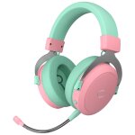 Cooler master ch351 casque sans fil et filaire arceau gaming bluetooth noir, vert et rose