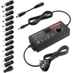 Copo - bloc d'alimentation universel 3, 5v 12v 120w 10a adaptateur ac / dc, avec 14 adaptateurs pour ...