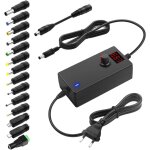 Copo - bloc d'alimentation universel 3, 5v 12v 24w 2 a adaptateur ac / dc, avec 14 adaptateurs pour appareils ...