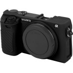 Coque pour appareil photo num�rique sony alpha a6000 ilce - 6000, anti - rayures en silicone souple(noir)(q137 ...