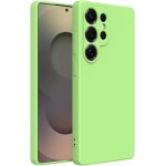 Coque colore en silicone liquide pour samsung s25 ultra, de haute qualit avec bord relev pour cran ...