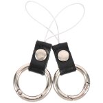 Corde anti - perte pour t�l�phone portable ¿ m�tal et cuir de vache, �l�gante et pratique, compatible ...