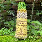 Corde a base de plantes faite a la main pour la mditation du temple, ficelle d'encens bouddha a la sauge ...