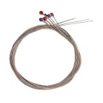 Cordes de guitare acoustique en acier rev�tu d'acier antirouille pour guitares folk, electriques, classiques ...