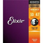 Cordes pour guitare acoustique elixir nanoweb phosphor bronze 16002 Cordes pour guitare acoustique elixir nanoweb phosphor bronze 16002