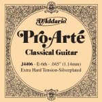 Corde au dtail guitare classique d'addario pro - arte mi grave rassort du jeu ej44 - j4406