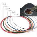 Cordes de guitare color�es arc - en - ciel e - a, 6 pi�ces / ensemble, pour guitare acoustique folk classique ...
