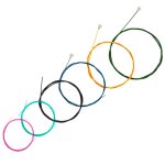 Cordes de guitare en nylon colorées arc - en - ciel, 6 cordes pour remplacement de cordes de guitare ... Cordes de guitare en nylon colorées arc - en - ciel, 6 cordes pour remplacement de cordes de guitare ...