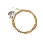 Corde en m�tal de remplacement de 24 cordes pour harpe lyre, nouvelles cordes de remplacement, plus lumineuses ...