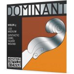 Cordes violon dominant noyau plein nylon sol argent filé. 4 / 4; moyen Cordes violon dominant noyau plein nylon sol argent filé. 4 / 4; moyen