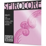 Cordes violoncelle spirocore noyau spirale sol tungstne fil. 4 / 4; souple