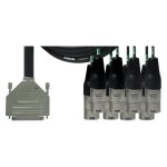 Cordial cfd3dmt - c�ble multipaire sub - d 25 broches - 8 xlr m�les 3 m