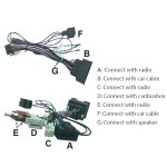 Cordon d'alimentation audio 16 broches, avec bote canbus, pour chevrolet cruze aveo malibu trax 2009 ...