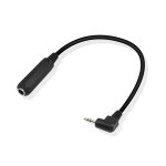 Cordon de brassage court de 1 / 4 a 3, 5 mm, 90 degrs 3, 5 mm (1 / 8  ) mle a 6, 35 mm (1 / 4 ) femelle ...