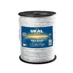 Cordon pour cl�ture ukal classic 0, 006x200 m mixte blanc