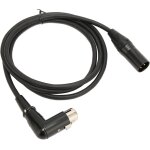 Cordon de microphone xlr mle a femelle, adaptateur de cble audio xlr mle droit a angle droit femelle ...