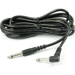 Cordon de raccordement electrique a 90 degrs, 3m, cble d'amplificateur de guitare pour accessoires ...