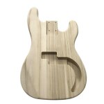 Corps de baril de basse de guitare electrique en bois d'�rable inachev� bricolage pour pi�ces de remplacement ...