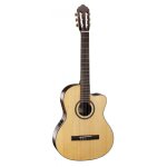 Cort ac160 cf nat - naturelle brillante - guitare classique electro